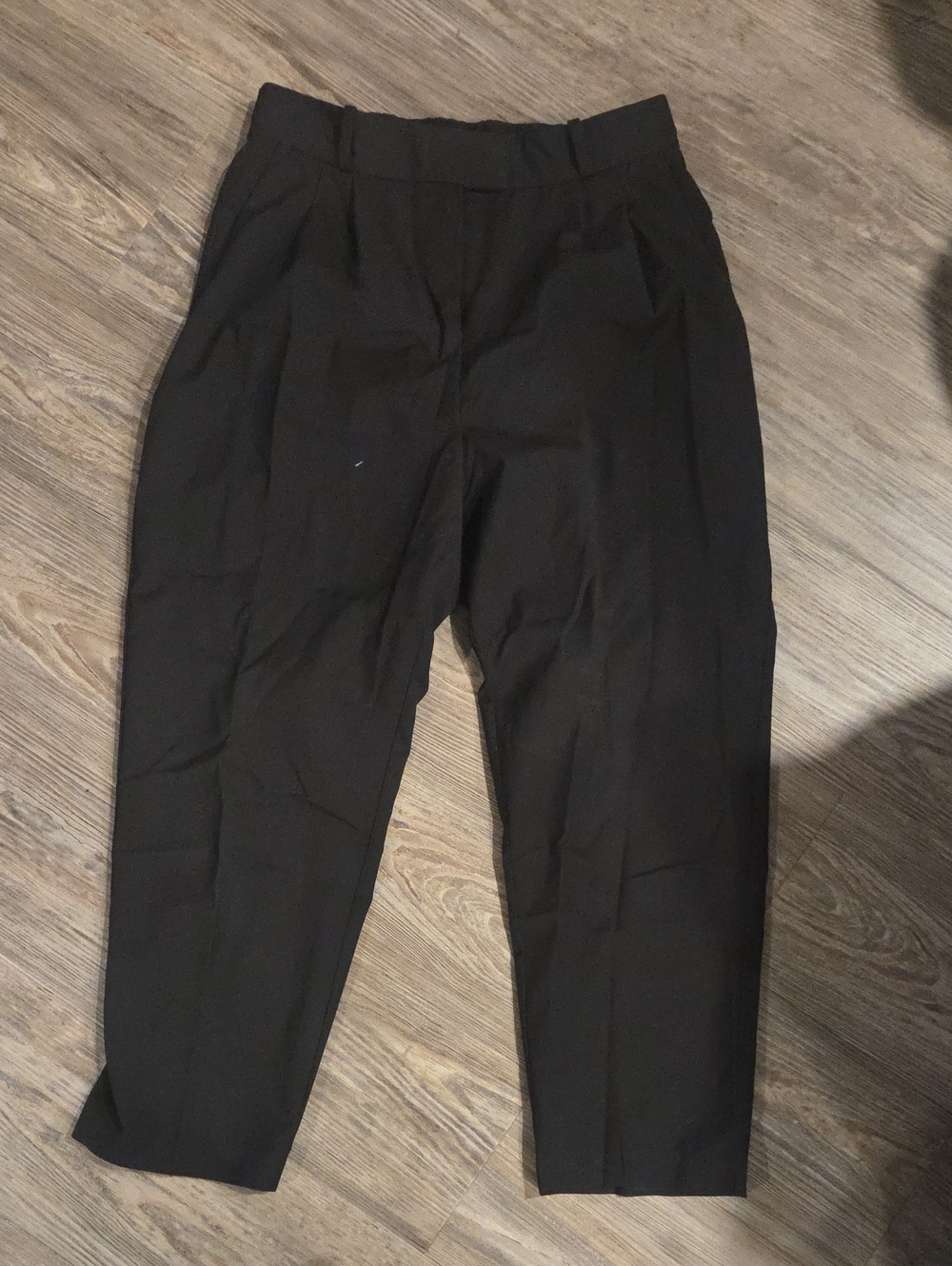 H&M Black Women's Tailored Tapered Trousers